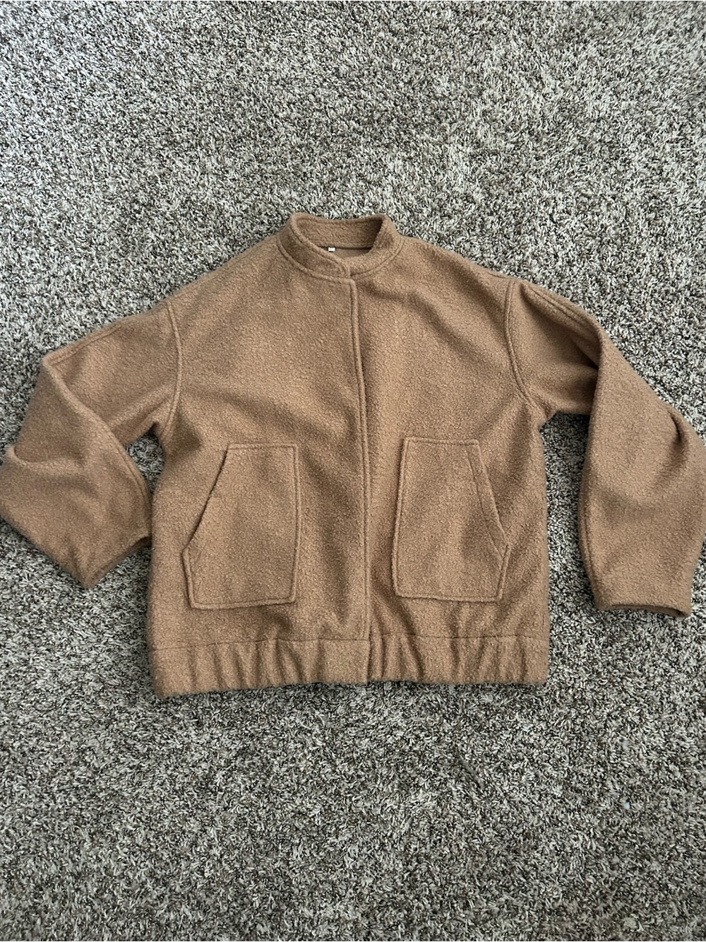 Cozy Caramel Teddy Jacket